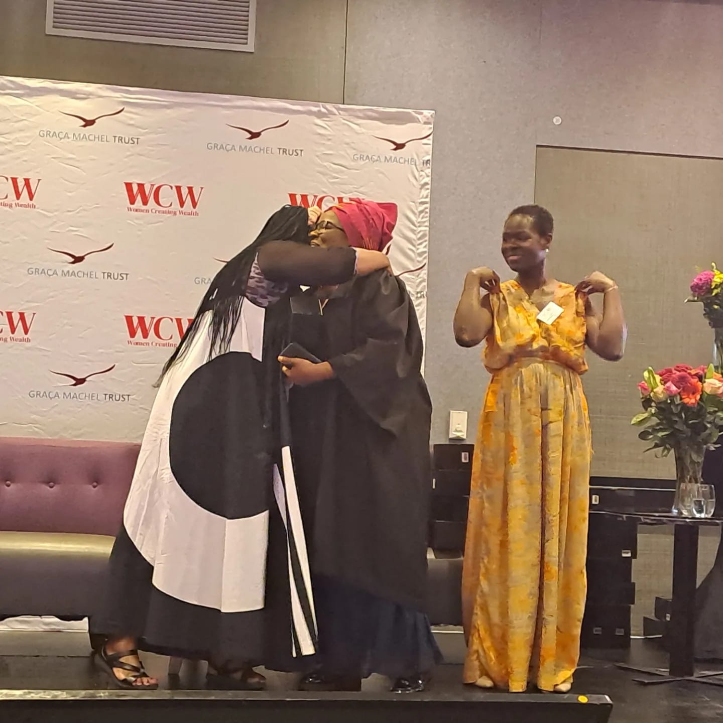 A-Win women together at a community gathering